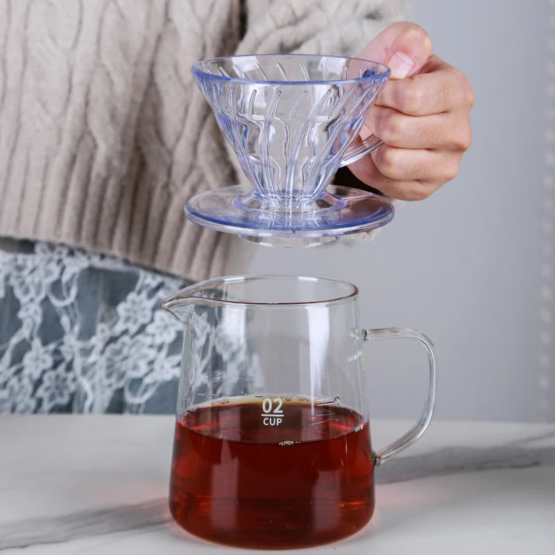 Hot Selling V shaped 60 Degrees Coffee Maker Set Pour-over Coffee