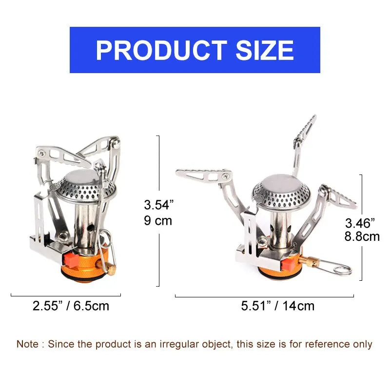 Widesea Camping One-piece Gas Stove Heater Tourist Burner Foldable