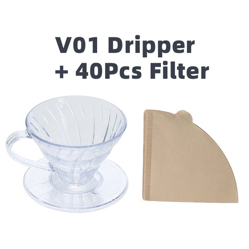 Hot Selling V shaped 60 Degrees Coffee Maker Set Pour-over Coffee