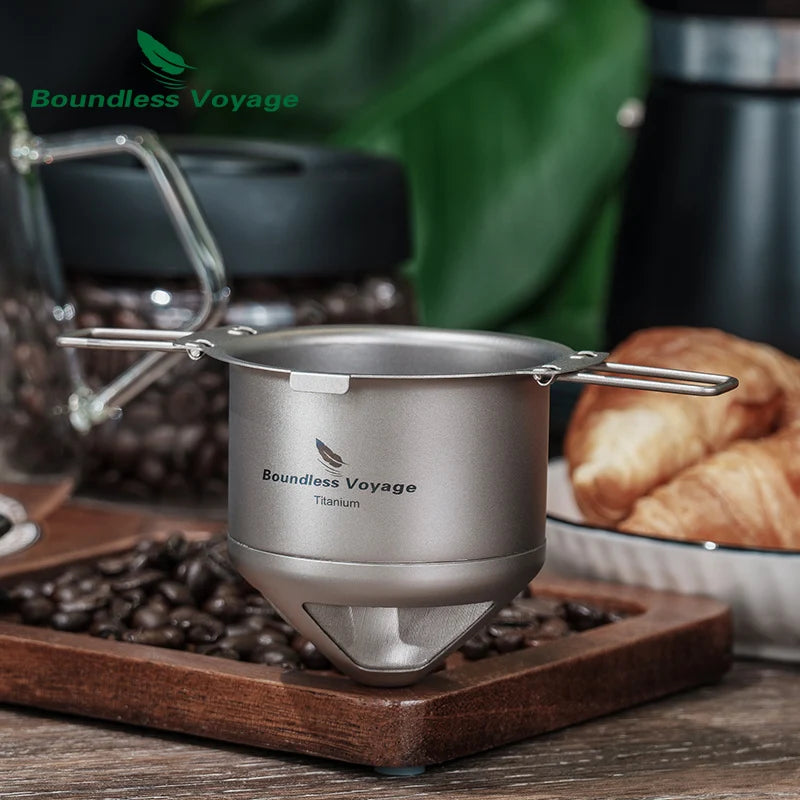 Boundless Voyage Titanium Reusable Coffee Filter Paperless Coffee