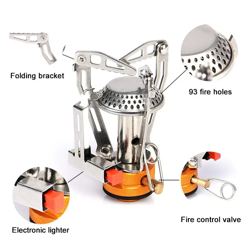 Widesea Camping One-piece Gas Stove Heater Tourist Burner Foldable