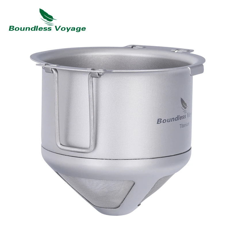 Boundless Voyage Titanium Reusable Coffee Filter Paperless Coffee