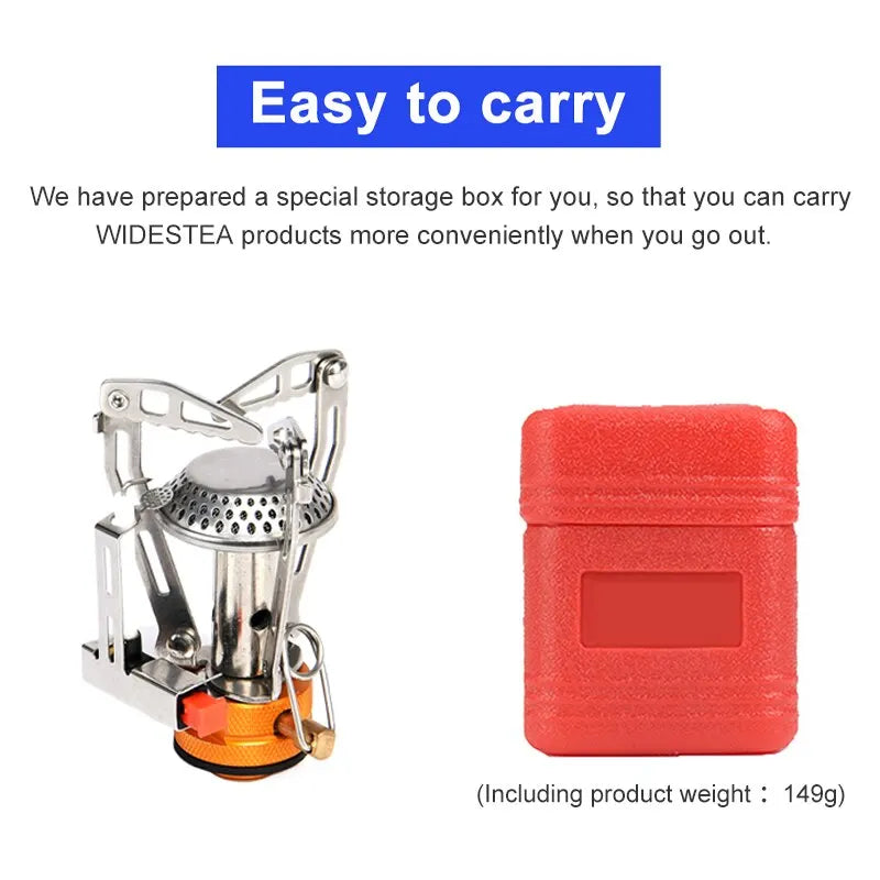 Widesea Camping One-piece Gas Stove Heater Tourist Burner Foldable