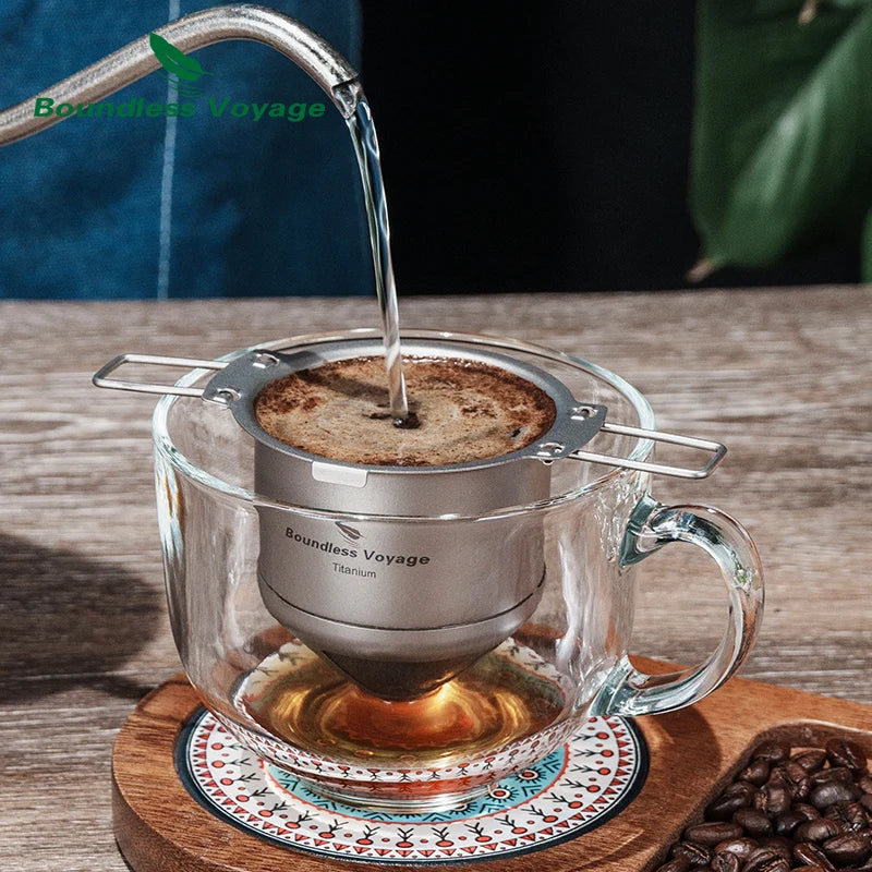 Boundless Voyage Titanium Reusable Coffee Filter Paperless Coffee