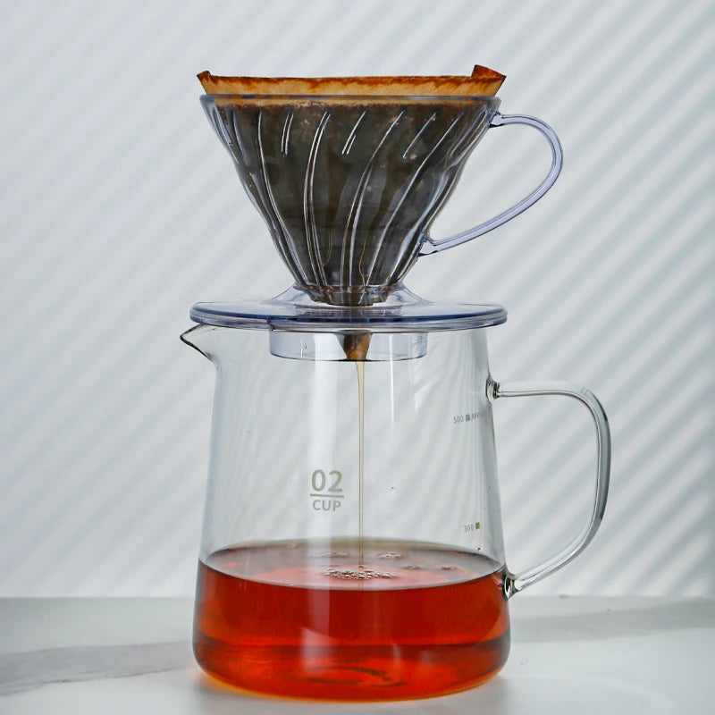 Hot Selling V shaped 60 Degrees Coffee Maker Set Pour-over Coffee