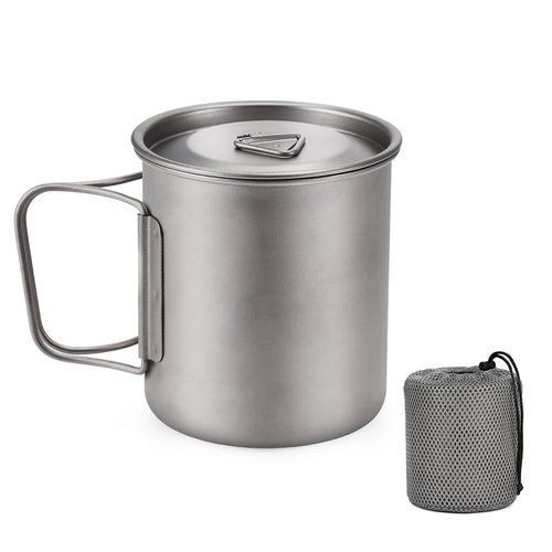 Ultralight Titanium Cup Outdoor Portable Camping Picnic Water Cup Mug