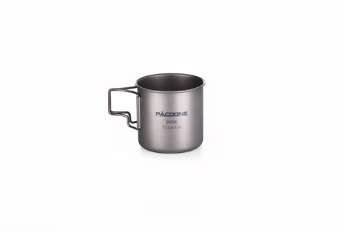 PACOONE Camping Mug Titanium Cup Tourist Tableware Picnic Utensils