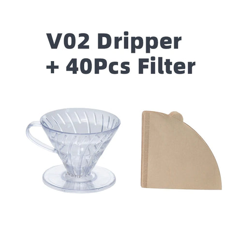 Hot Selling V shaped 60 Degrees Coffee Maker Set Pour-over Coffee