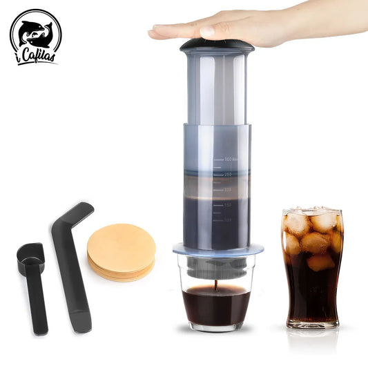 iCafilas Espresso Coffee Maker Portable Cafe French Press Air Press